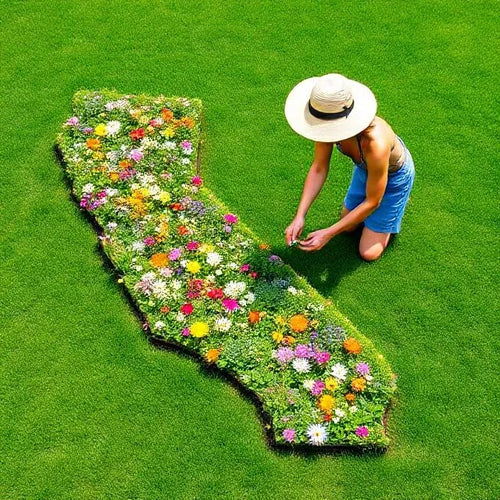 GARDEN guides California Shaped Flowerbed Kit