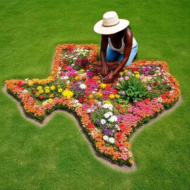 GARDEN guides Texas Shaped Flowerbed Kit